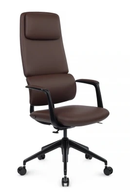 Кресло для руководителя Riva Design Аворио / Avorio FK014-A12 коричневая кожа