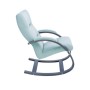 Кресло-качалка Leset Милано Mebelimpex Венге текстура V14 бирюзовый - 00006760 - 2