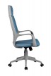 Кресло для персонала Riva Chair RCH 8989+Серый пластик/Синяя ткань - 2