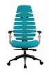 Кресло для руководителя Riva Chair RCH SHARK+Лазурная ткань - 1